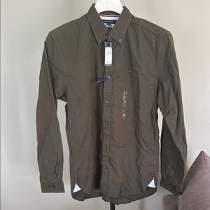 Tommy Hilfiger Men's Olive Green Shirt